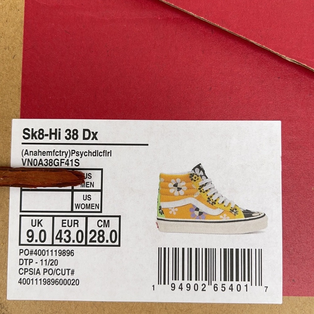 VANS SK8-HI 38 Dx ANAHEIM FACTORY MENS - Picture 16 of 16